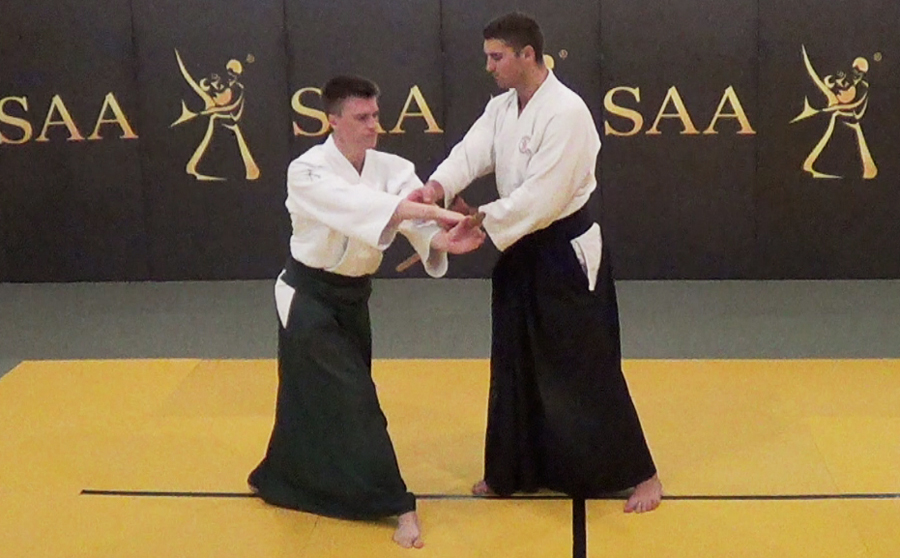 SAA Edward Suomin Aikido Entrance for Shiho Nage Omote